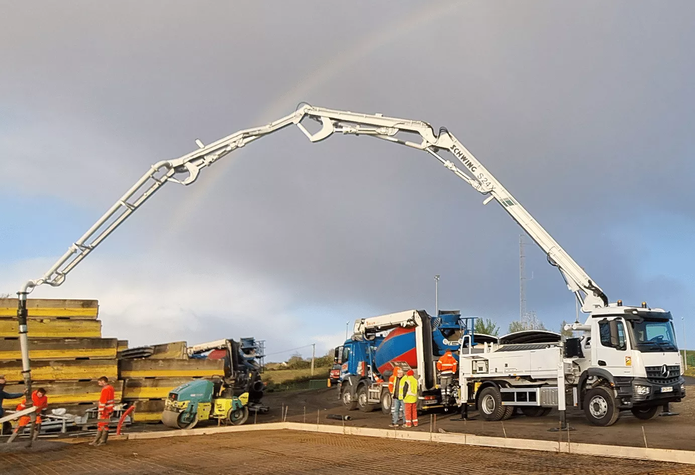 Livraison d’un AROCS Pompe à beton Schwing S24X