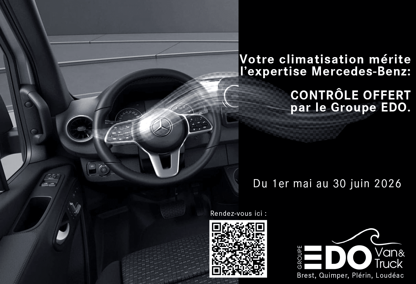 Contrôle climatisation utilitaires et camions Mercedes-Benz offert