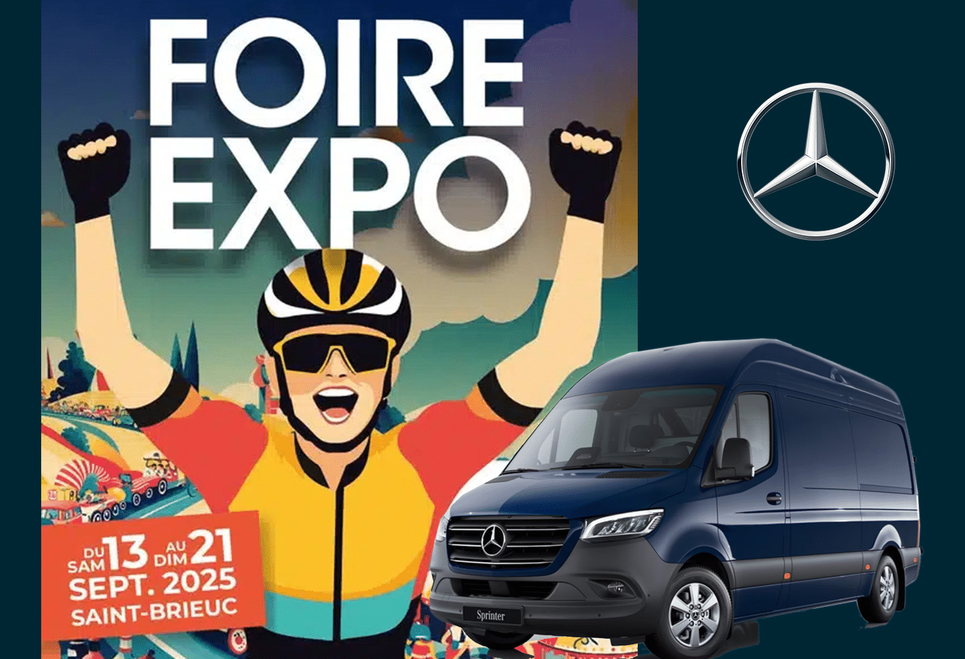 Les utilitaires Mercedes-Benz vous donnent rendez-vous à la Foire Expo de Saint-Brieuc 2025 !