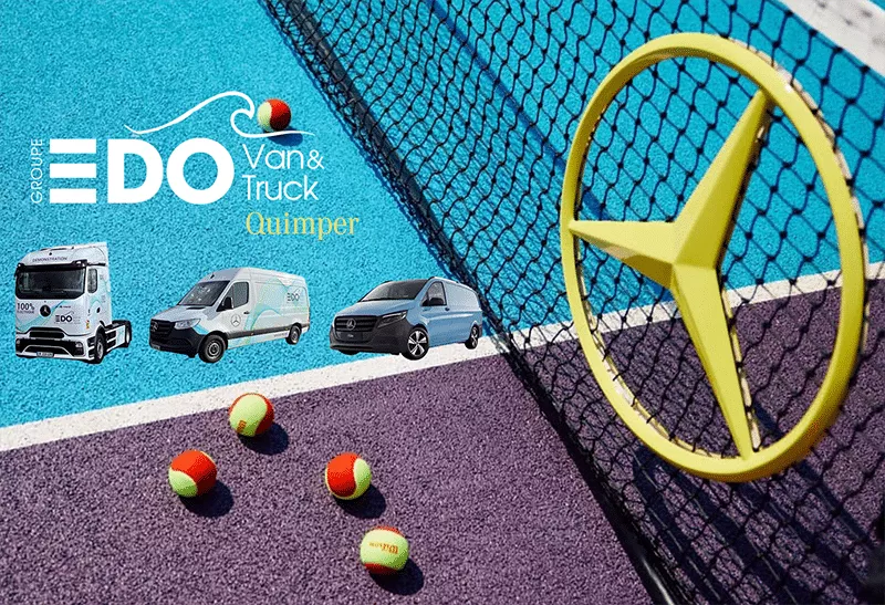 Groupe EDO, sponsor officiel de l’Open de Quimper : la mobilité électrique Mercedes-Benz pour les professionnels